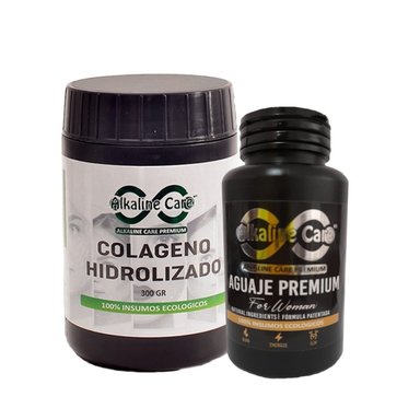 CÁPSULAS ALKALINE CARE COLÁGENO HIDROLIZADO 300G + AGUAJE 100 UNIDADES