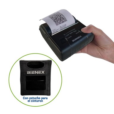 IMPRESORA TICKETERA TÉRMICA PORTATIL 80MM USB BLUETOOTH BIENEX - 1
