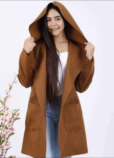 ABRIGO MUJER MILLENNIAL IMPORT CAMEL SACO CAPA