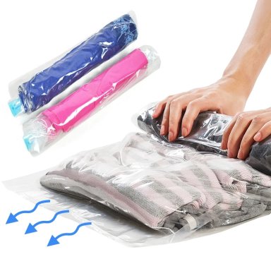 PACK X02 BOLSAS AL VACIO PARA ROPA, SABANAS, EDREDONES - 60*80CM - COMPRESORAS DE AIRE