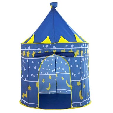CARPA CASTILLO 3 PERSONAS ARMABLE PARA NIÑOS AZUL - 6