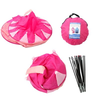 CARPA CASTILLO 3 PERSONAS ARMABLE PARA NIÑAS ROSADO - 3