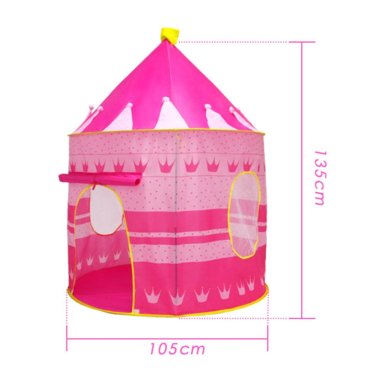 CARPA CASTILLO 3 PERSONAS ARMABLE PARA NIÑAS ROSADO - 4