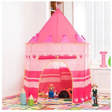 CARPA CASTILLO DE JUEGO 3 PERSONAS PLEGABLE PORTÁTIL PARA NIÑOS Y NIÑAS - 2