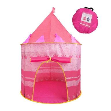 CARPA CASTILLO 3 PERSONAS ARMABLE JUGUETE PARA NIÑAS ROSADO - 2