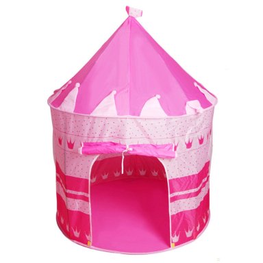 CARPA CASTILLO 3 PERSONAS ARMABLE JUGUETE PARA NIÑAS ROSADO - 6