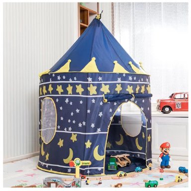 CARPA CASTILLO INFANTIL JUGUETE PARA NIÑOS AZUL - 4