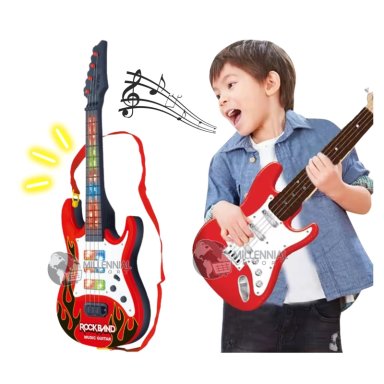 GUITARRA ELECTRICA NIÑO JUGUETE EDUCATIVO DIDACTICO MUSICAL - 2