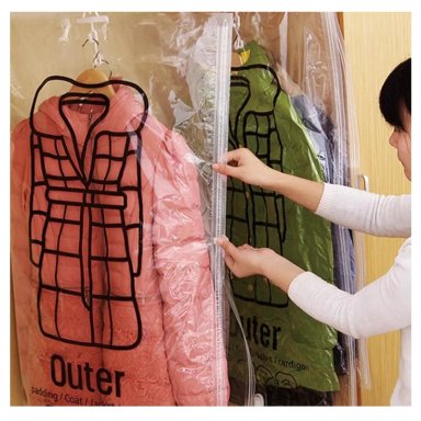 SET X03 BOLSAS DE ALMACENAMIENTO AL VACIO PARA SACOS, CASACAS, CHOMPAS, VESTIDOS DE 70X110CM