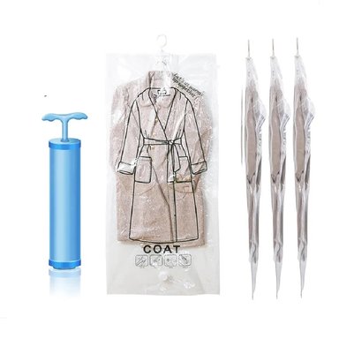 PACK POR 04 BOLSAS AL VACÍO PARA ALMACENAR SACOS