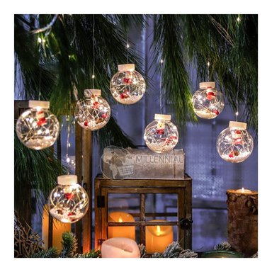 LUCES LED NAVIDAD GUIRNALDA BOMBILLO ESFERAS CON FIGURAS 3 METROS