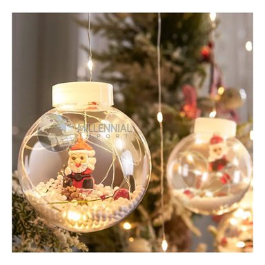 LUCES LED NAVIDAD GUIRNALDA BOMBILLO ESFERAS CON FIGURAS 3 METROS - 8