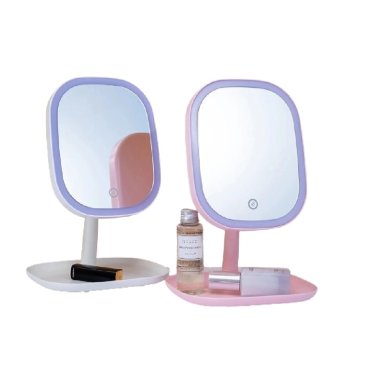 ESPEJO DE TOCADOR CUADRADO MAQUILLAJE LED PANTALLA TÁCTIL VARIADO