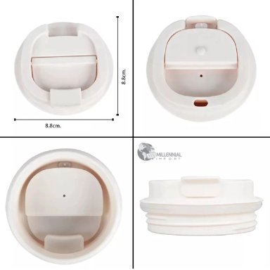 TAZA TERMICA DIGITAL ACERO INOXIDABLE 510ML BLANCO - 4