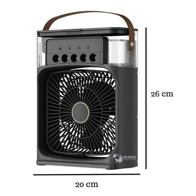 VENTILADOR DE MESA AIRE ACONDICIONADO PORTATIL MILLENNIAL IMPORT MINI ENFRIADOR AUTO OFICINA - 6