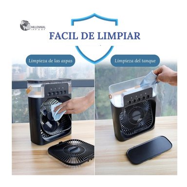 VENTILADOR DE MESA AIRE ACONDICIONADO PORTATIL MILLENNIAL IMPORT 3 EN 1 ENFRIADOR HUMIFICADOR - 3