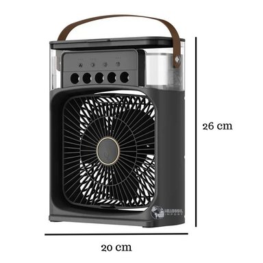 VENTILADOR DE MESA AIRE ACONDICIONADO PORTATIL MILLENNIAL IMPORT 3 EN 1 ENFRIADOR HUMIFICADOR - 6