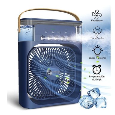 VENTILADOR DE MESA MILLENNIAL IMPORT HUMIFICADOR + TIMER USB LUZ LED - 2