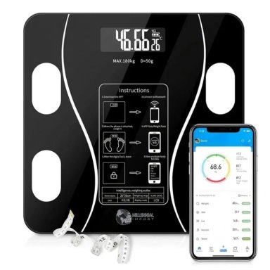 BALANZA INTELIGENTE DIGITAL BASCULA SMART BLUETOOTH PESO CORPORAL