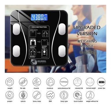 BALANZA INTELIGENTE DIGITAL BASCULA SMART BLUETOOTH PESO CORPORAL - 4