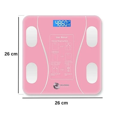 BALANZA DIGITAL MILLENNIAL IMPORT DIGITAL CON VISOR LCD PESO MÁXIMO 180KG - 3