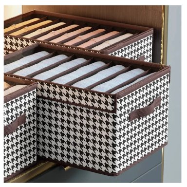 ORGANIZADOR PLEGABLE PARA EL ARMARIO CON TAPA Y DIVISIONES