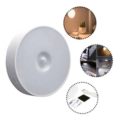 PACK 3 FOCOS LED CON SENSOR DE MOVIMIENTO RECARGABLE USB 20 W