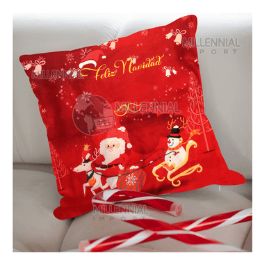 PACK FUNDA MULTICOLOR NAVIDEÑA COJIN 45X45CM DISEÑO NAVIDAD 2 UN - 5
