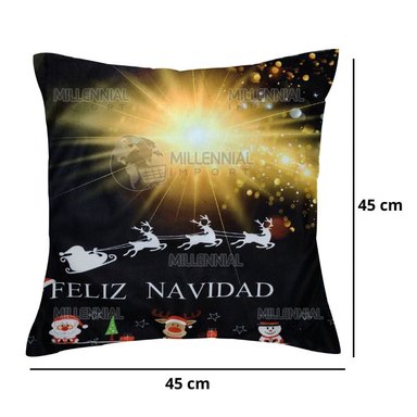 SET FUNDA MULTICOLOR NAVIDEÑA COJIN 45 X 45 CM 3 UN - 6