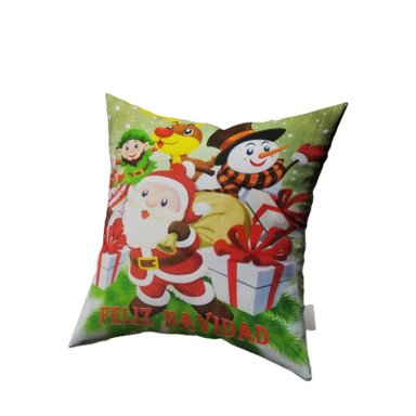 PACK 2 FUNDAS MULTICOLOR COJIN NAVIDEÑAS 45X45CM DISEÑO NAVIDAD - 2