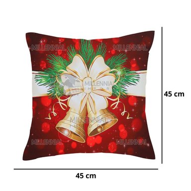 PACK 2 FUNDAS MULTICOLOR COJIN NAVIDEÑAS 45X45CM DISEÑO NAVIDAD - 6