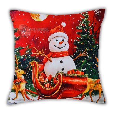 FUNDAS MULTICOLOR NAVIDAD COJINES 45X45 CM POR 3 UN - 3
