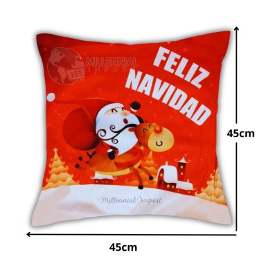 FUNDAS MULTICOLOR FORROS NAVIDEÑOS COJINES 45X45 CM - 2