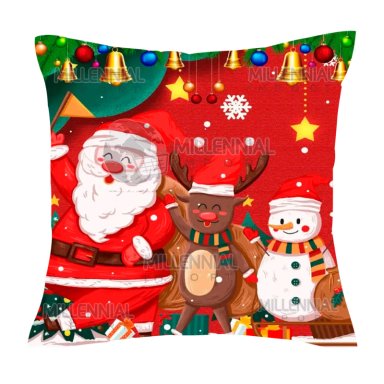 FUNDAS MULTICOLOR FORROS NAVIDEÑOS COJINES 45X45 CM - 5