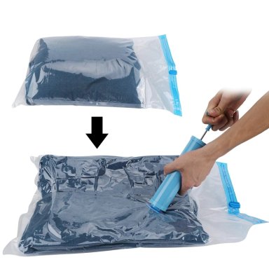 SET X3 BOLSAS AL VACIO PARA ROPA SABANAS EDREDONES 60X80CM