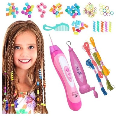 KIT DECORATIVO PARA EL CABELLO DE LAS NIÑAS CON ACCESORIOS Y CUENTAS - 2