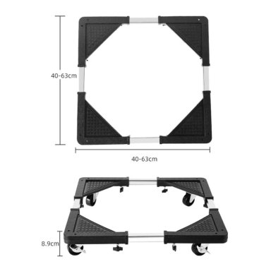BASE MOVIBLE LAVADORA REFRIGERADORA Y MUEBLES 4 RUEDAS - 6