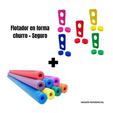 CHURRO NATACIÓN MILLENNIAL IMPORT FLOTADOR ESPUMA PISCINA CON SEGURO