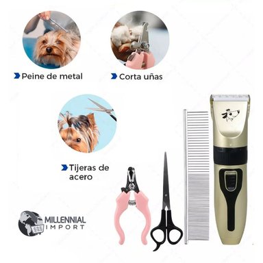 KIT DE CORTE DE PELO PARA MASCOTA INCLUYE TIJERAS - 4