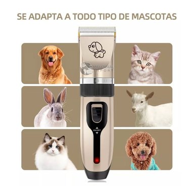 KIT CORTADORA SILENCIOSA DE PELO MASCOTA + ACCESORIOS COMPLETOS - 2