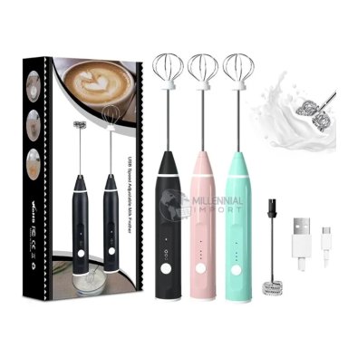 ESPUMADOR BATIDOR DE MANO 2 EN 1 CARGA INALÁMBRICA