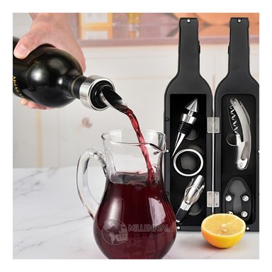 SET DE 5 ACCESORIOS PARA SACAR CORCHO BOTELLA DE VINO