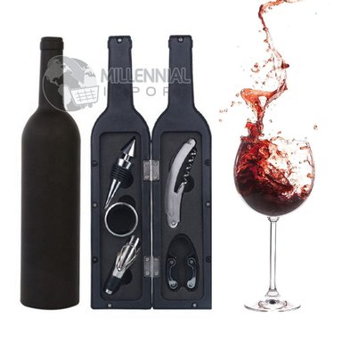 SET COMPLETO PARA DESCORCHAR VINO DE 5 PIEZAS