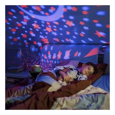 LÁMPARA LED PROYECTOR DE ESTRELLA Y LUNA GIRATORIO PARA NIÑA - 3