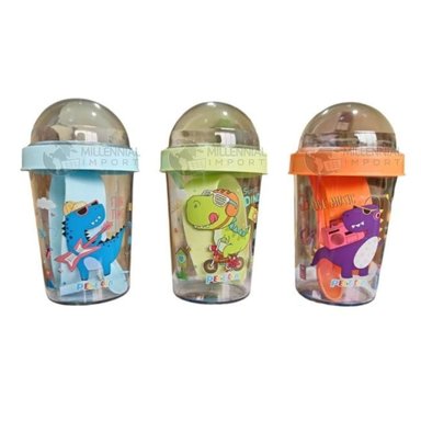 YOGURERA VASO CON CUCHARA PORTA YOGURT Y CEREAL NIÑO