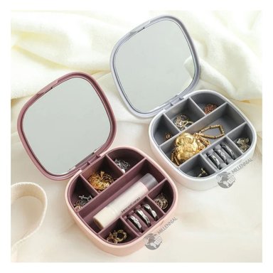 PACK POR 02 JOYEROS MILLENNIAL IMPORT CON ESPEJO ORGANIZADOR ELEGANTE PARA MUJER