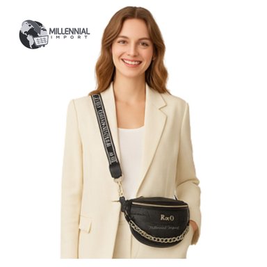 CARTERA CRUZADA BOLSO TIPO CANGURO PARA MUJER CUERO PU