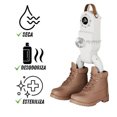 SECADOR DE ZAPATOS Y ZAPATILLAS ELÉCTRICO PORTÁTIL CON PERILLA - 5