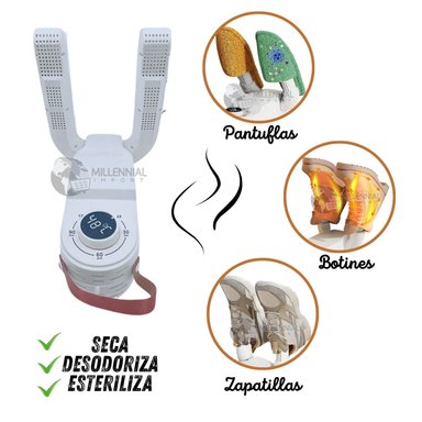 SECADOR DE CALZADOS MULTIUSOS ELÉCTRICO CON TEMPORIZADOR PORTÁTIL - 1