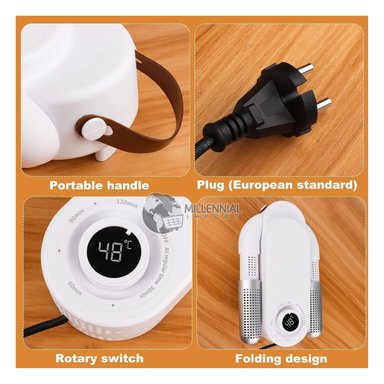 SECADOR DE CALZADOS MULTIUSOS ELÉCTRICO CON TEMPORIZADOR PORTÁTIL - 7